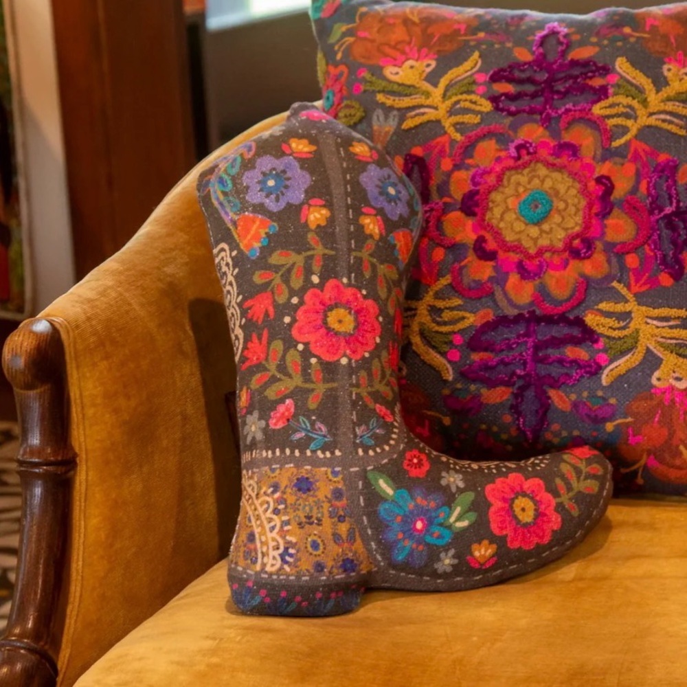 NWT Natural Life Cowboy Boot Pillow